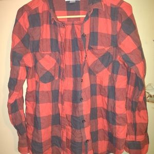 Woman's Old Navy Buffalo Print Long Sleeve Button up Shirt size Medium‎